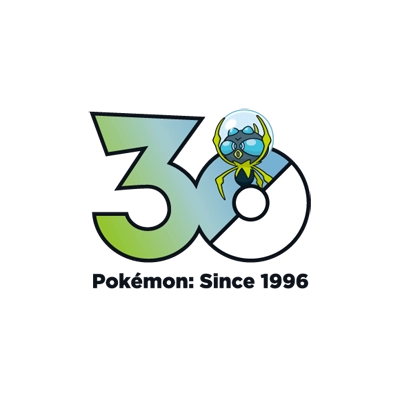 Pokémon 0751 滴蛛 30th anniversary logo
