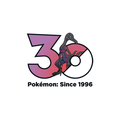 Pokémon 0758 图腾焰后蜥 30th anniversary logo