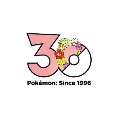Pokémon 0764 花疗环环 30th anniversary logo
