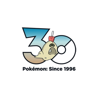 Pokémon 0769 沙丘娃 30th anniversary logo