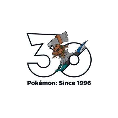 Pokémon 0772 属性：空 30th anniversary logo
