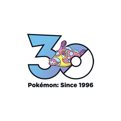 Pokémon 0779 磨牙彩皮鱼 30th anniversary logo
