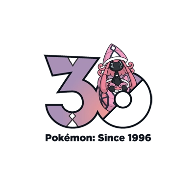 Pokémon 0786 卡璞・蝶蝶 30th anniversary logo
