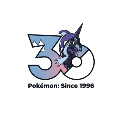 Pokémon 0788 卡璞・鳍鳍 30th anniversary logo