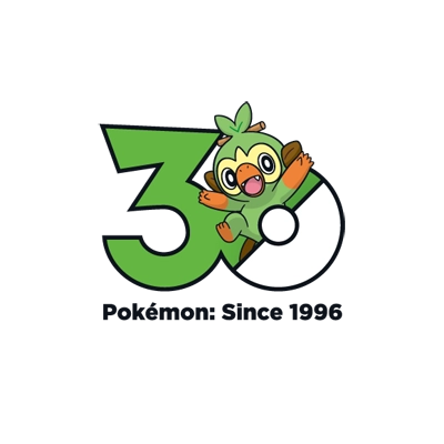 宝可梦 0810 敲音猴 30周年纪念Logo