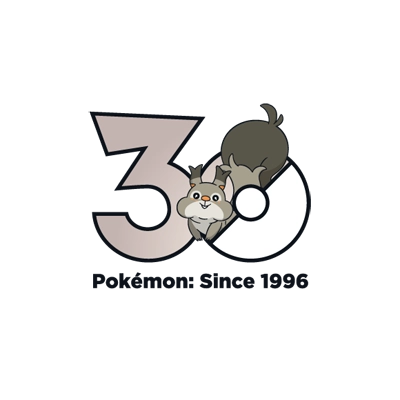 宝可梦 0819 贪心栗鼠 30周年纪念Logo