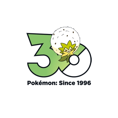 宝可梦 0830 白蓬蓬 30周年纪念Logo