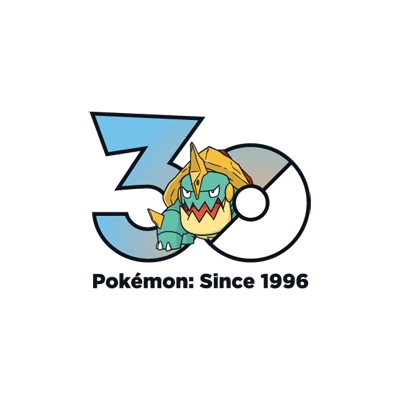 宝可梦 0834 暴噬龟 30周年纪念Logo