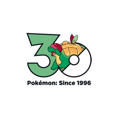 Pokémon 0842 丰蜜龙 30th anniversary logo