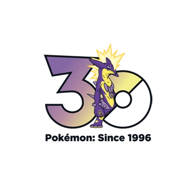 Pokémon 0849 颤弦蝾螈 30th anniversary logo