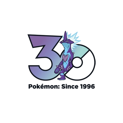 Pokémon 0849 颤弦蝾螈 30th anniversary logo