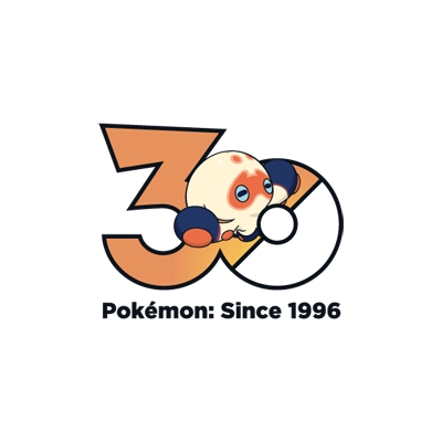 Pokémon 0852 拳拳蛸 30th anniversary logo