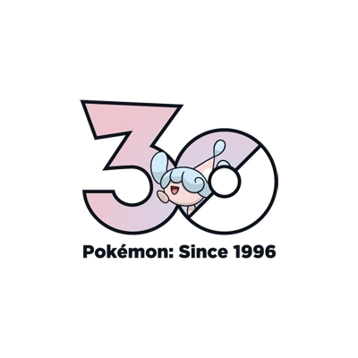 Pokémon 0856 迷布莉姆 30th anniversary logo