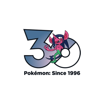 Pokémon 0860 诈唬魔 30th anniversary logo