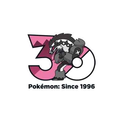 Pokémon 0862 堵拦熊 30th anniversary logo