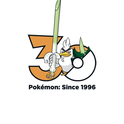 Pokémon 0865 葱游兵 30th anniversary logo