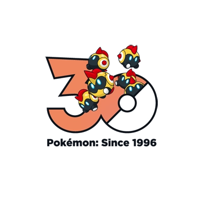 Pokémon 0870 列阵兵 30th anniversary logo
