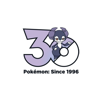 Pokémon 0876 爱管侍 30th anniversary logo