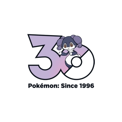 Pokémon 0876 爱管侍 30th anniversary logo