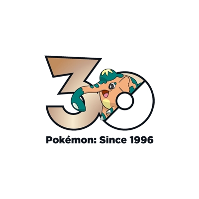 Pokémon 0878 铜象 30th anniversary logo