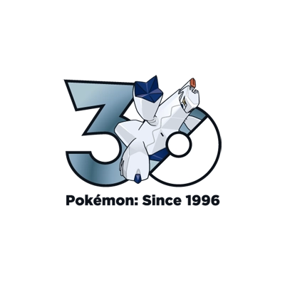 Pokémon 0884 铝钢龙 30th anniversary logo