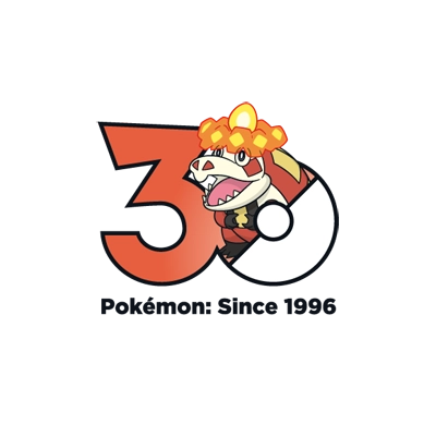 宝可梦 0910 炙烫鳄 30周年纪念Logo