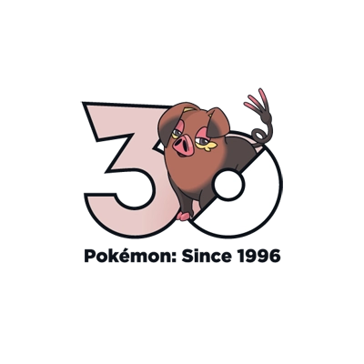 宝可梦 0916 飘香豚 30周年纪念Logo