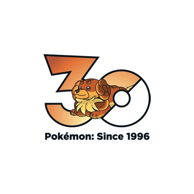宝可梦 0927 麻花犬 30周年纪念Logo
