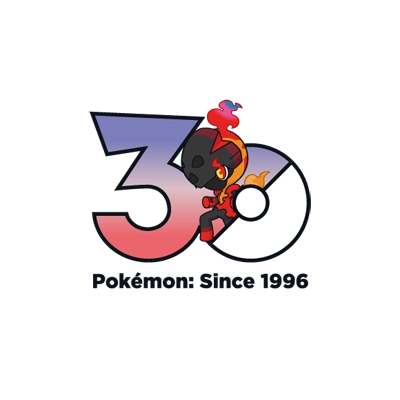 宝可梦 0935 炭小侍 30周年纪念Logo