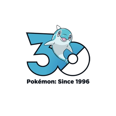 宝可梦 0963 波普海豚 30周年纪念Logo