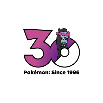 宝可梦 1015 愿增猿 30周年纪念Logo