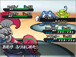 ゲーム画面4：隠れ特性を持つポケモンが出現する「隠し穴」