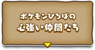 ポケモンひろばの心強い仲間たち