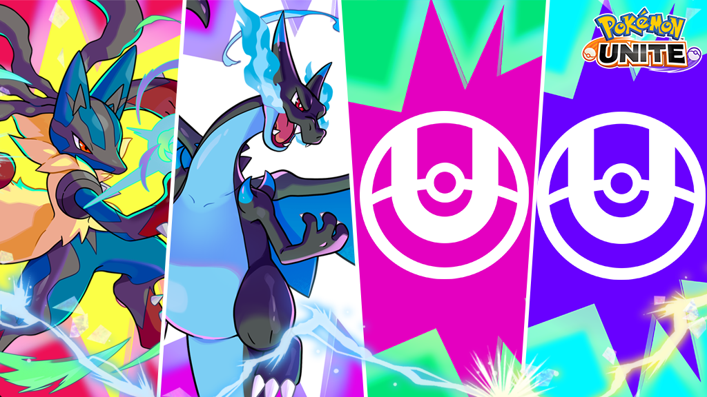 『ポケモンユナイト』に、メガルカリオとメガリザードンＸが参戦！